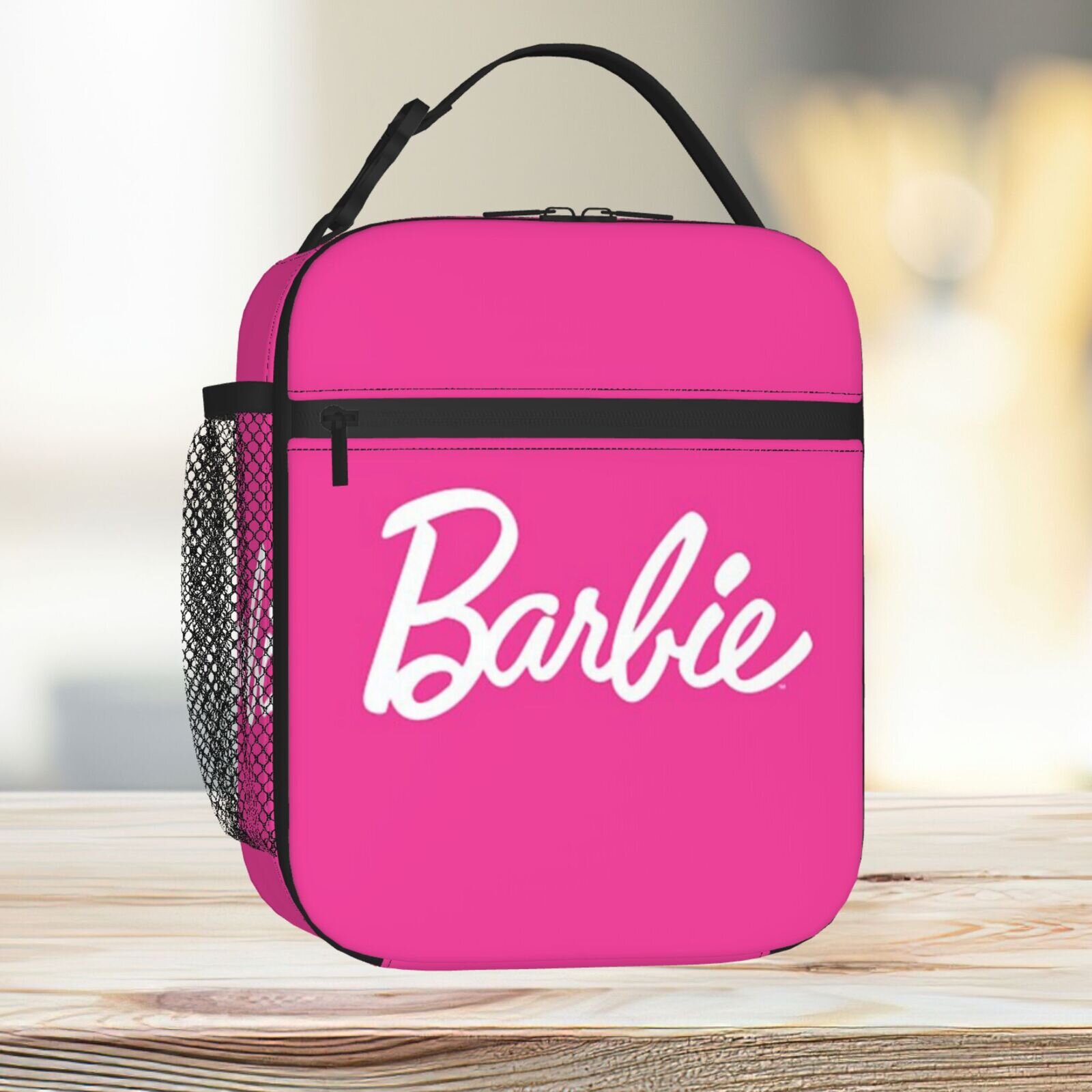 Lunch Bag Barbie Logo Tote Insulated Cooler Kids School Travel
